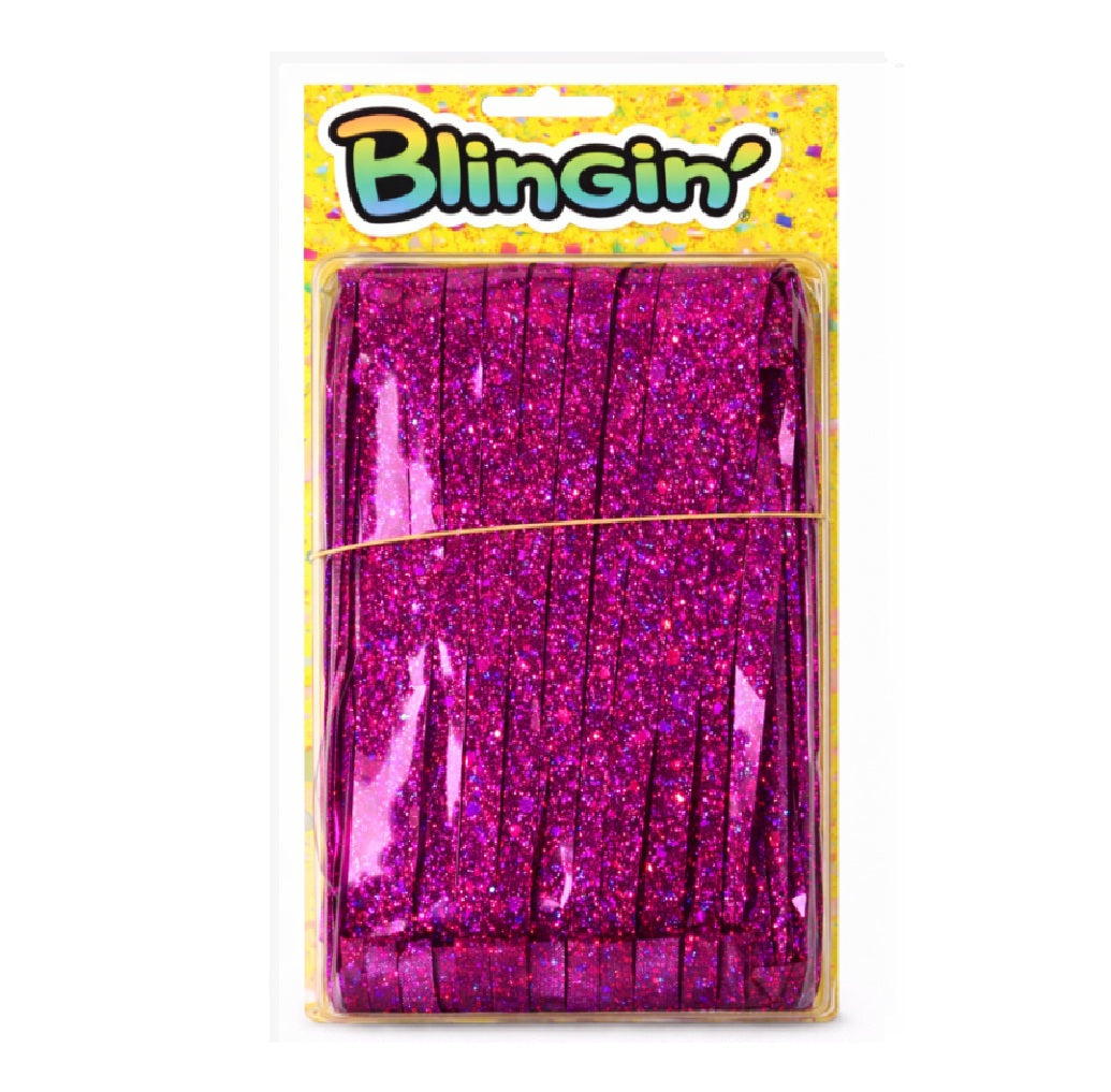 Cortina Metálica Glitter 200 x 100 cm - Decoración Fiesta y Cumpleaños