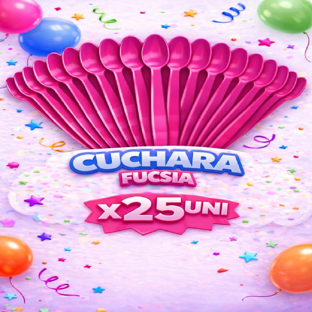 Cucharas Plásticas x 25 Unidades – Cubiertos para Cumpleaños y Fiestas