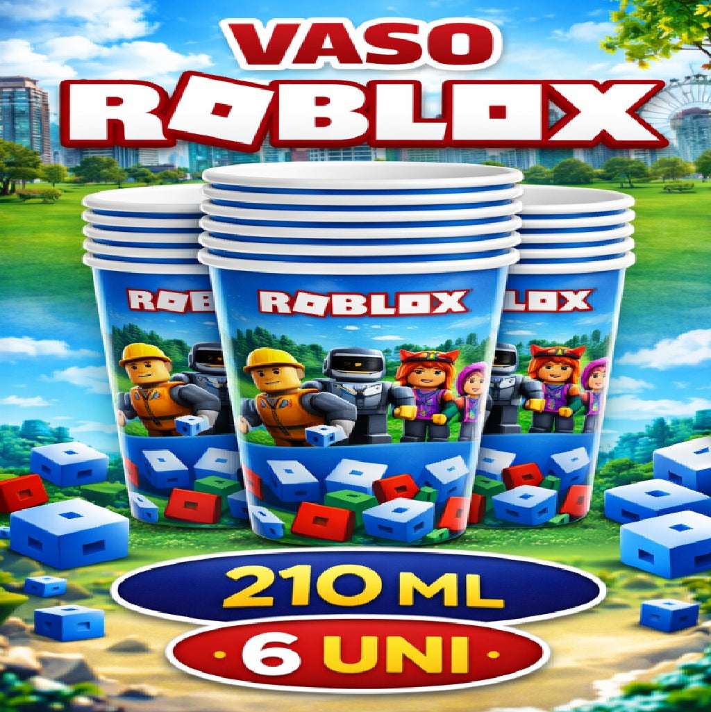 Decoración de Cumpleaños Roblox – Set de Mesa Infantil para Fiesta Temática