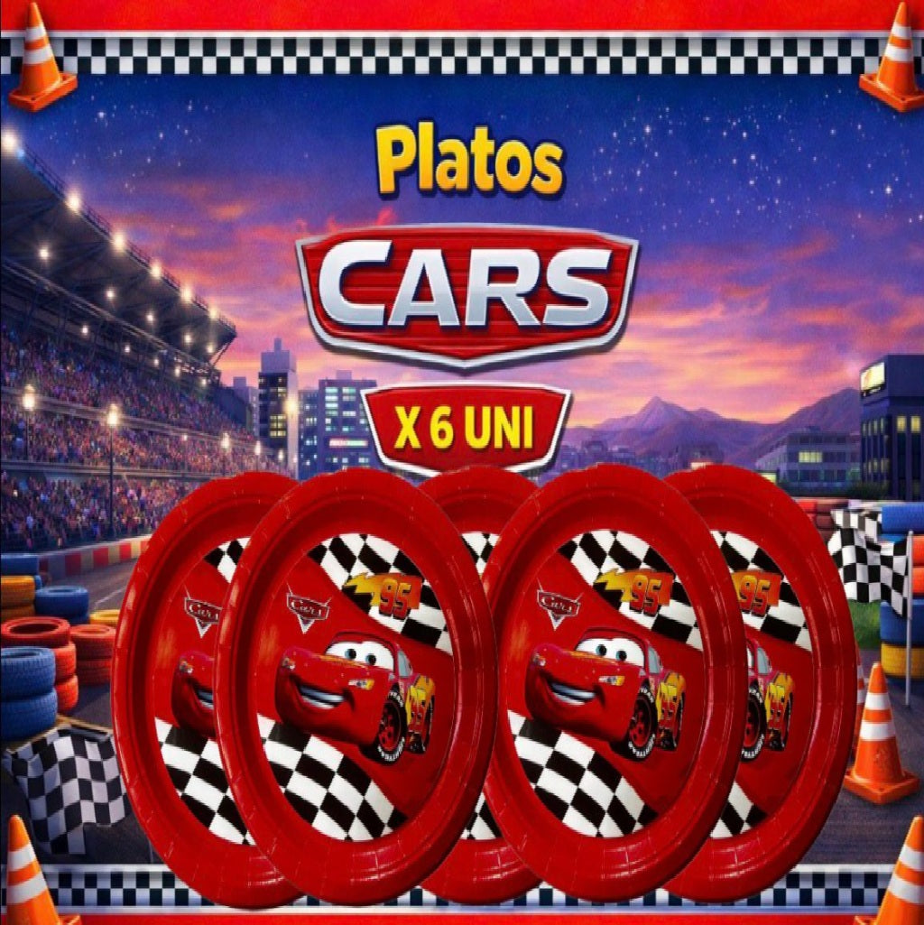 Decoración de Cumpleaños Cars – Set de Mesa Infantil para Fiesta Temática de Autos