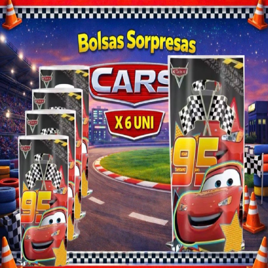 Decoración de Cumpleaños Cars – Set de Mesa Infantil para Fiesta Temática de Autos