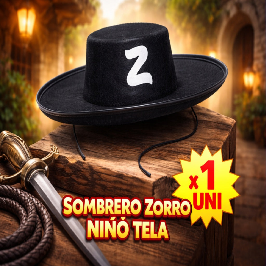 Sombrero de Zorro para Niño – Sombrero de Disfraz