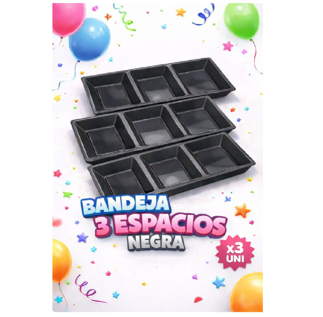 Bandejas 3 Espacios x 3 Und