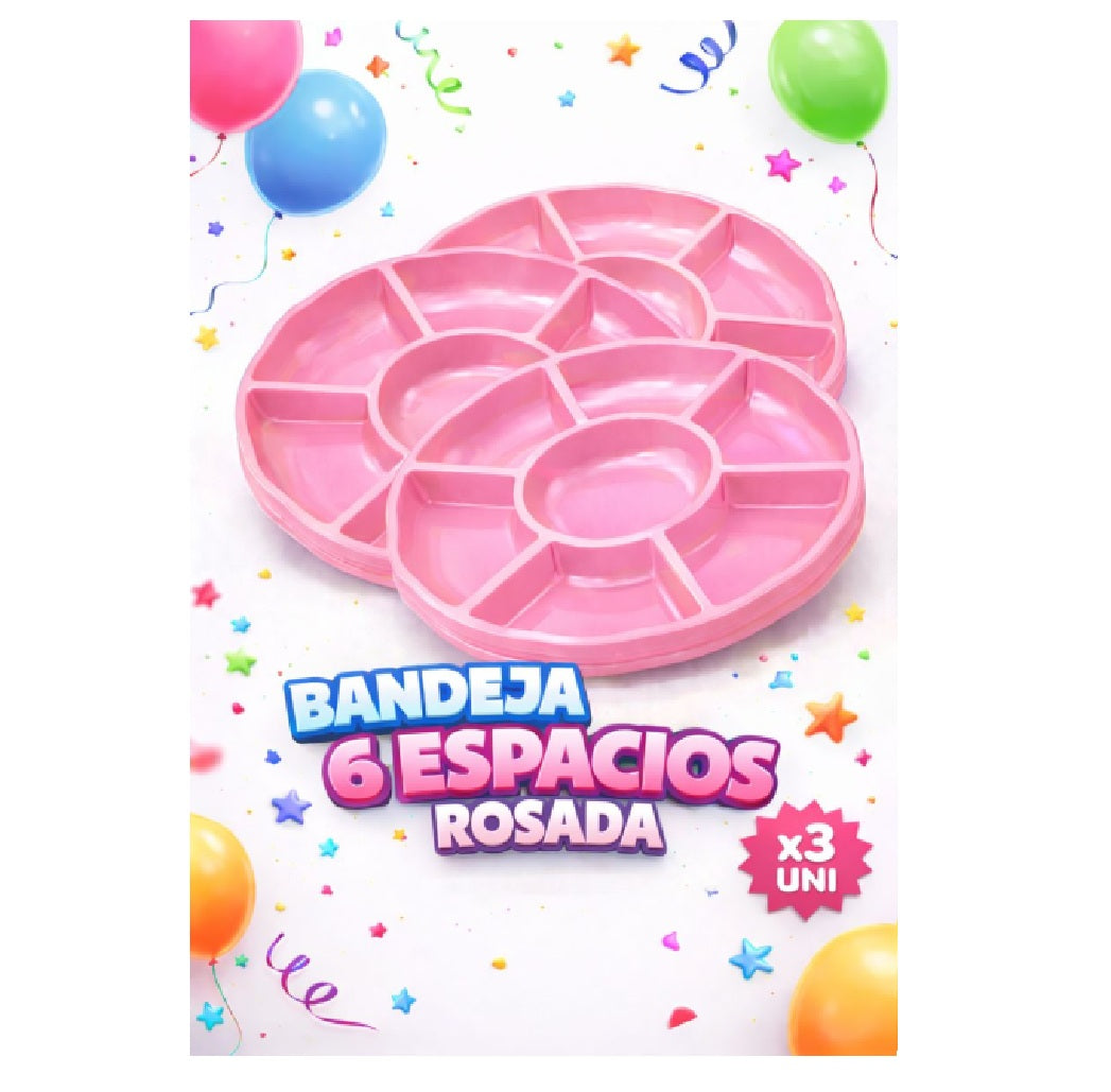 Bandejas 6 Espacios x 3 Und