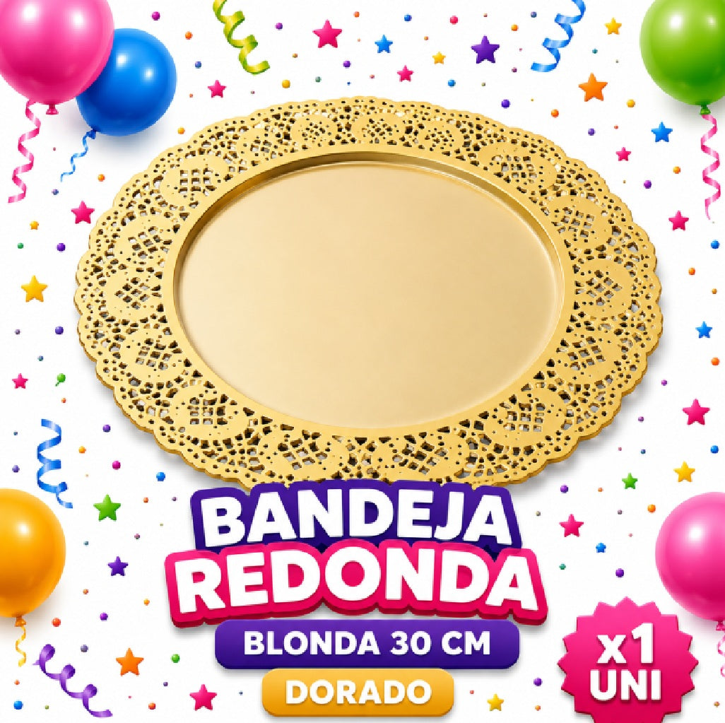 Bandejas Circulares - Banquetería - Artículos para Eventos, Cumpleaños y Celebraciones