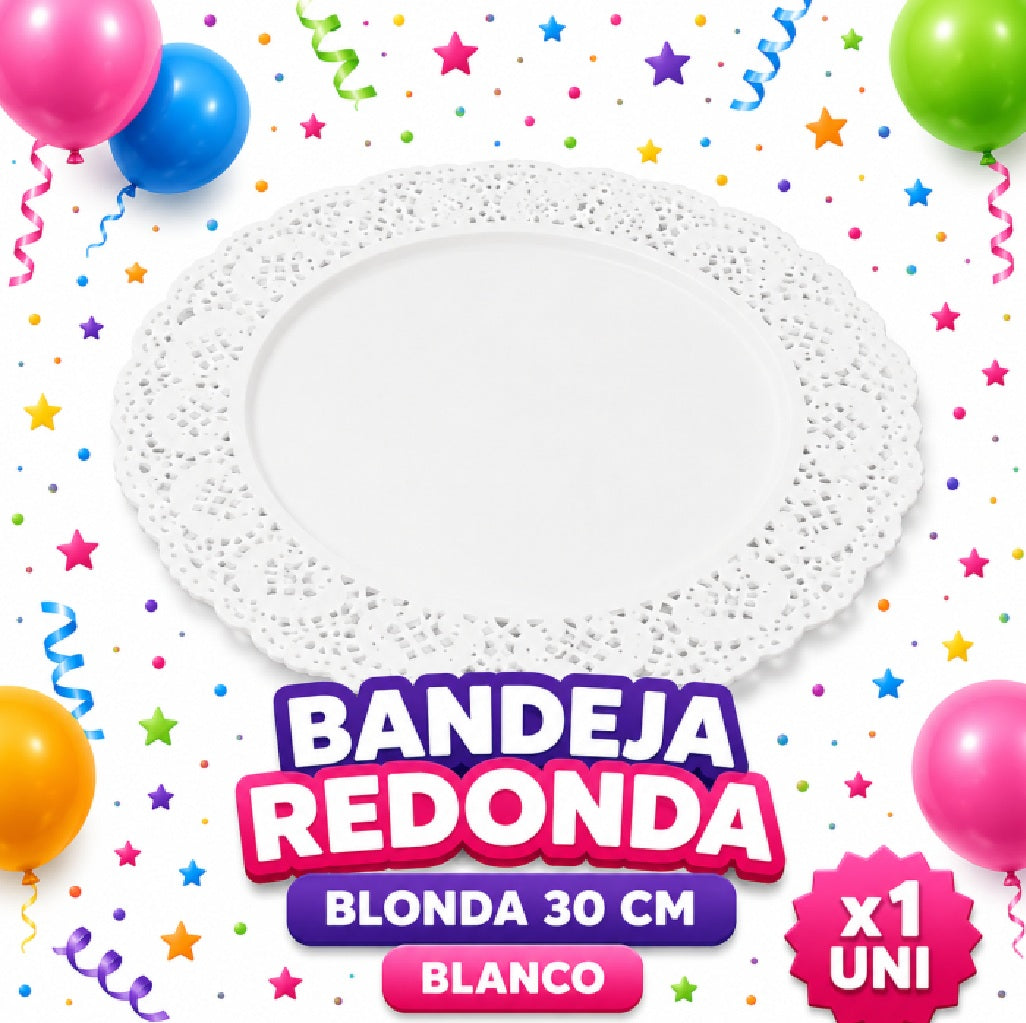Bandejas Circulares - Banquetería - Artículos para Eventos, Cumpleaños y Celebraciones
