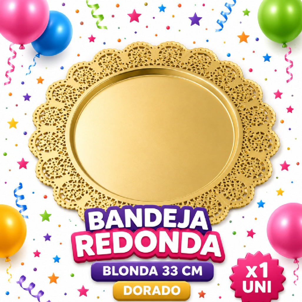 Bandejas Circulares - Banquetería - Artículos para Eventos, Cumpleaños y Celebraciones