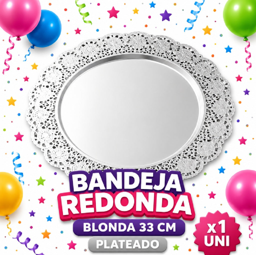 Bandejas Circulares - Banquetería - Artículos para Eventos, Cumpleaños y Celebraciones