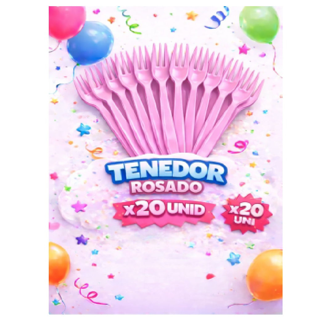 Tenedores Plasticos x 20 Und