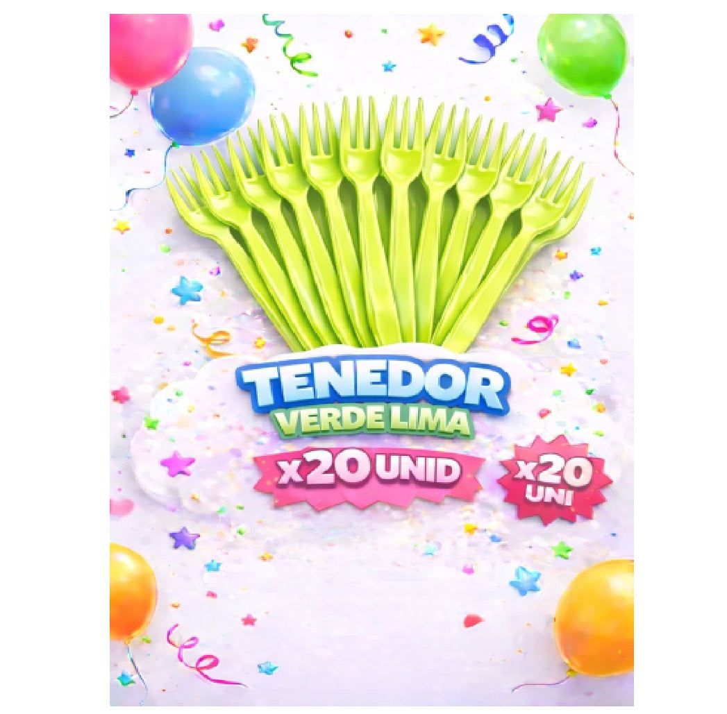 Tenedores Plasticos x 20 Und