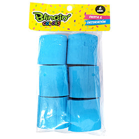 Festones Lisos 6 Und 5 cm x 10 Metros Celeste