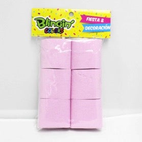 Festones Lisos 6 Und 5 cm x 10 Metros Rosa