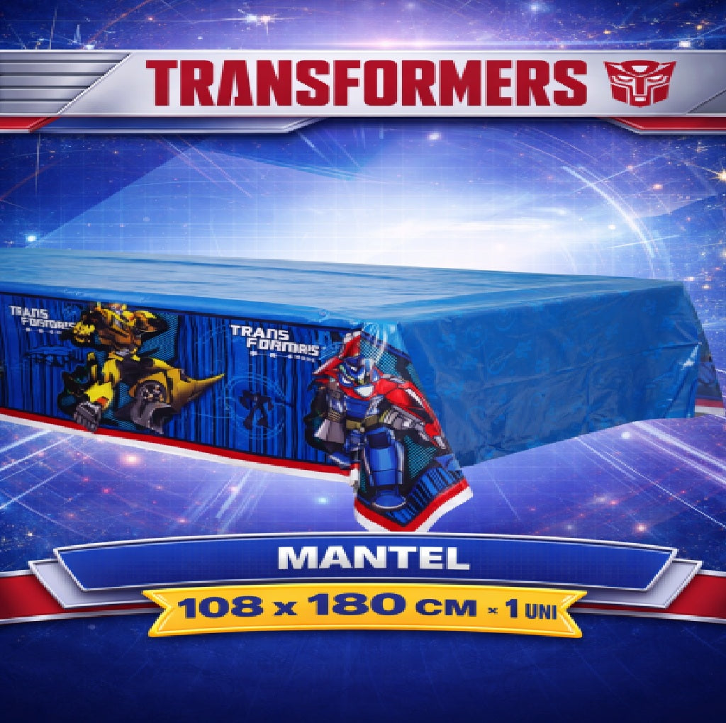 Decoración de Cumpleaños Transformers – Set de Mesa Infantil para Fiesta Temática