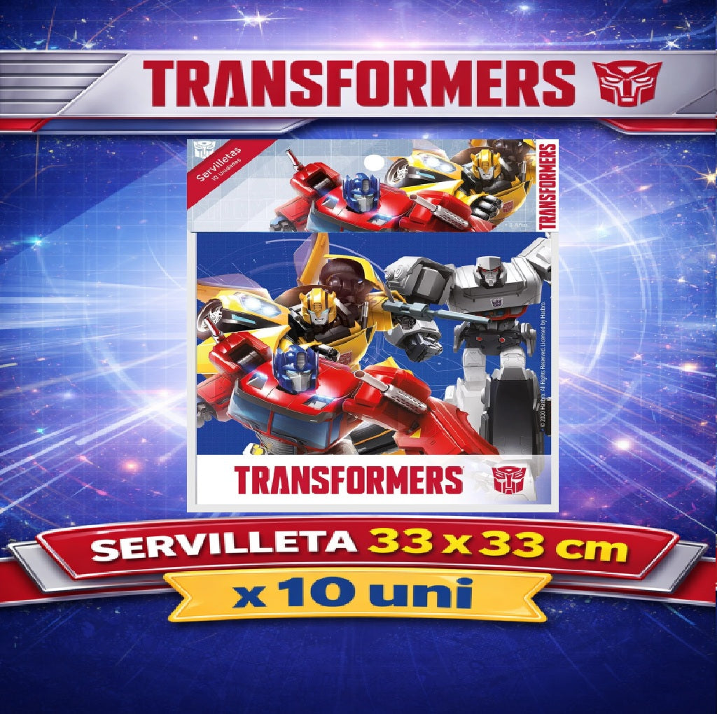 Decoración de Cumpleaños Transformers – Set de Mesa Infantil para Fiesta Temática