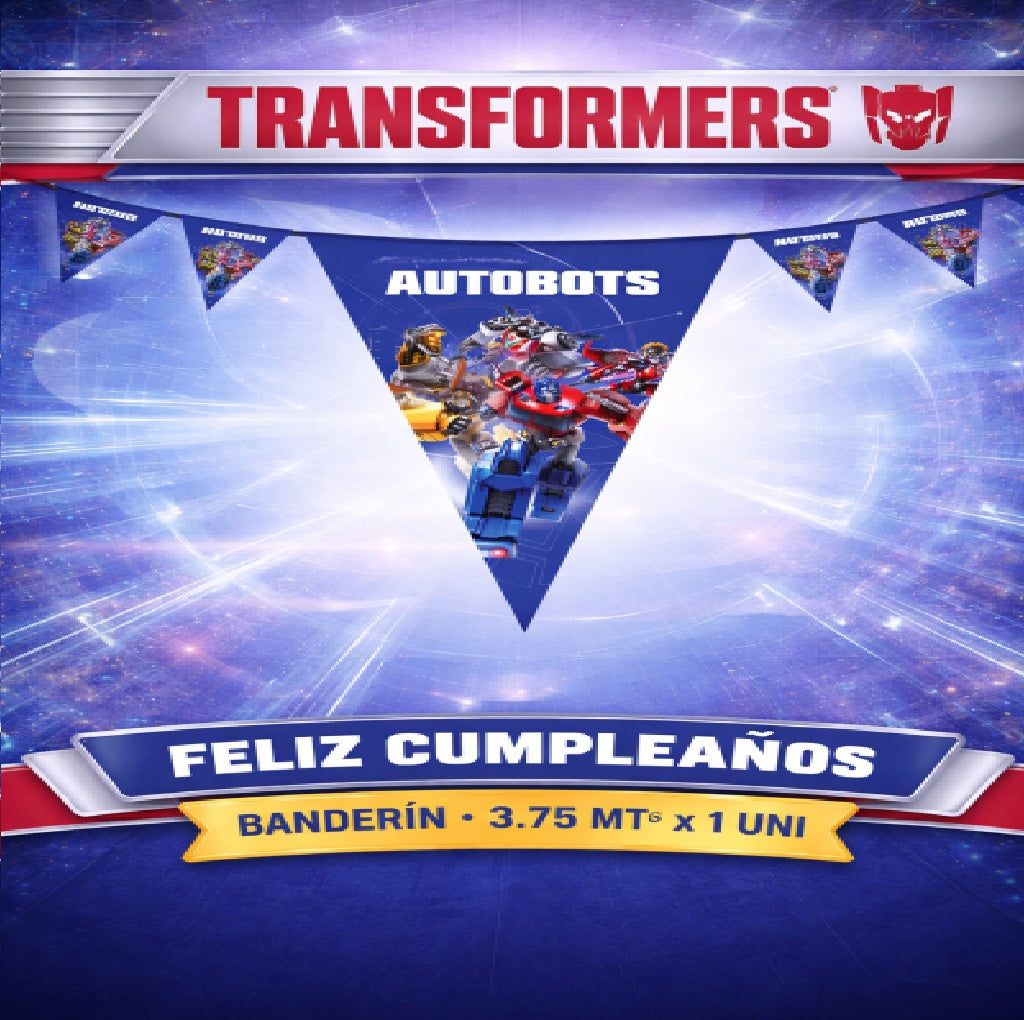 Decoración de Cumpleaños Transformers – Set de Mesa Infantil para Fiesta Temática