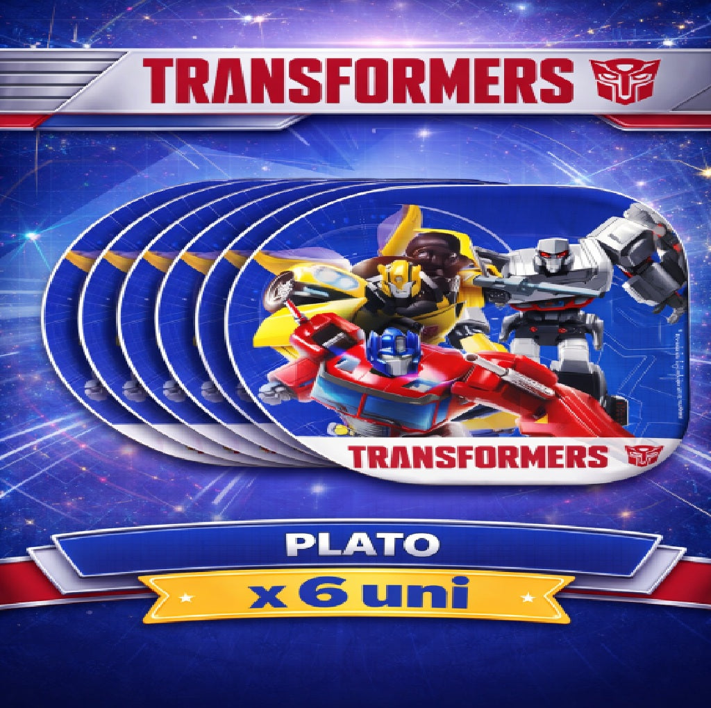 Decoración de Cumpleaños Transformers – Set de Mesa Infantil para Fiesta Temática