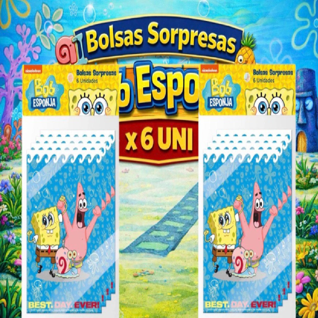 Decoración de Cumpleaños Bob Esponja – Set de Mesa Infantil para Fiesta Temática