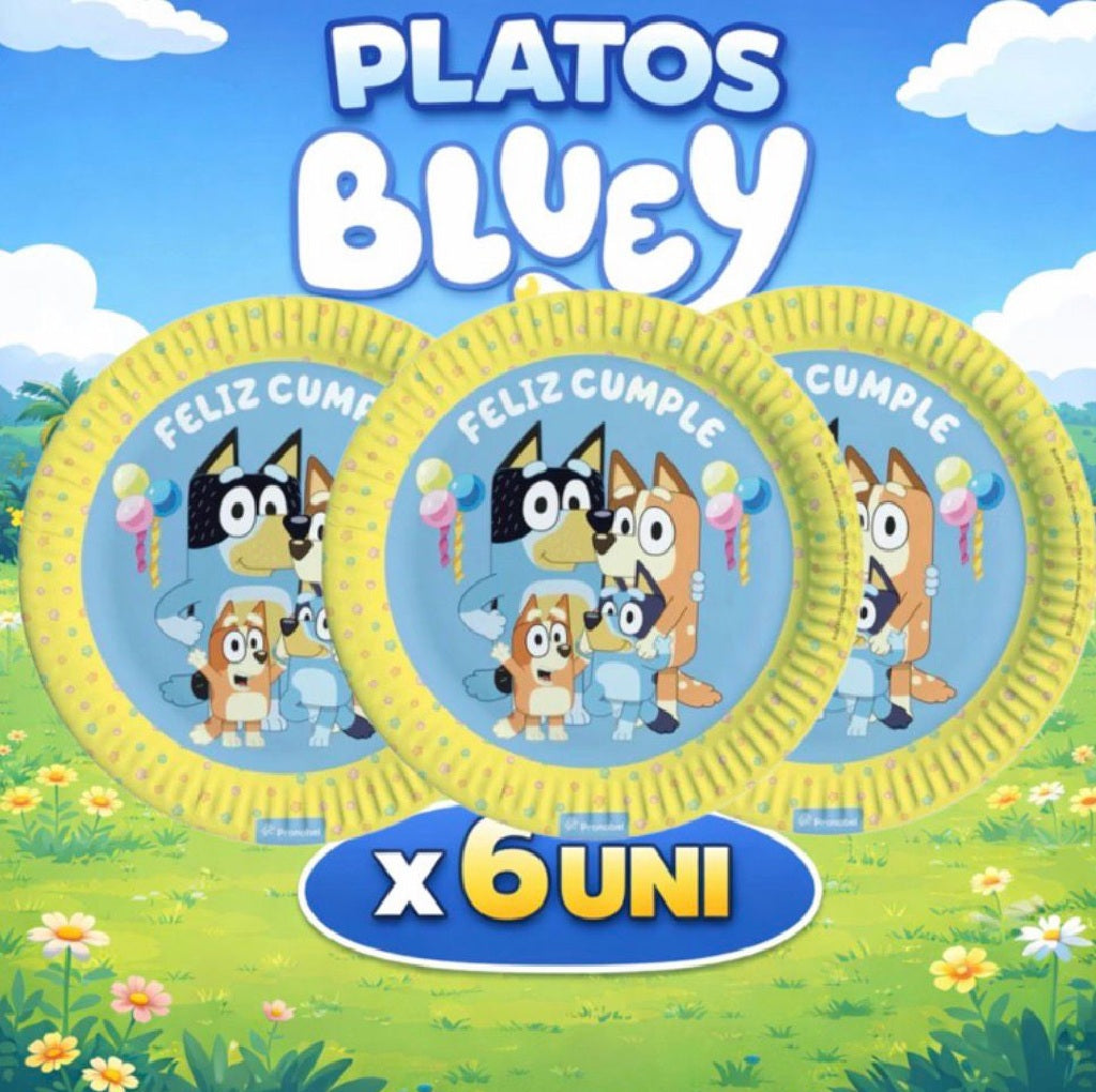 Decoración de Cumpleaños Bluey – Set de Mesa Infantil para Fiesta Temática