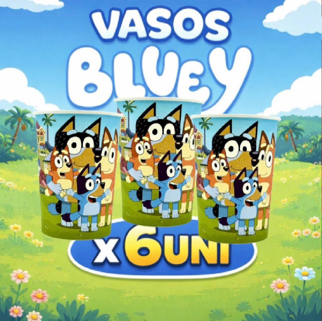 Decoración de Cumpleaños Bluey – Set de Mesa Infantil para Fiesta Temática