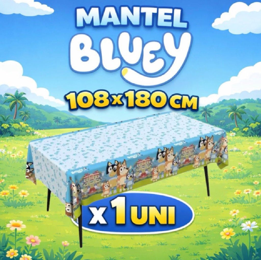 Decoración de Cumpleaños Bluey – Set de Mesa Infantil para Fiesta Temática