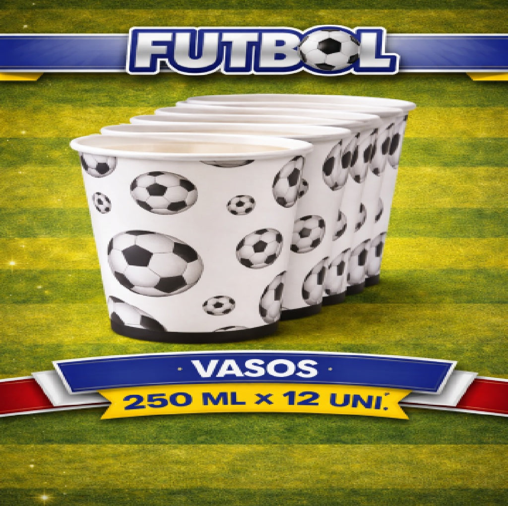 Decoración de Cumpleaños Fútbol – Set de Mesa Infantil para Fiesta Temática de Fútbol