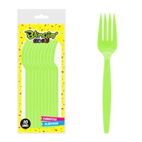 Tenedores Plasticos Bio Degradables x 10 Und