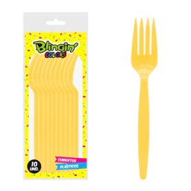 Tenedores Plasticos Bio Degradables x 10 Und