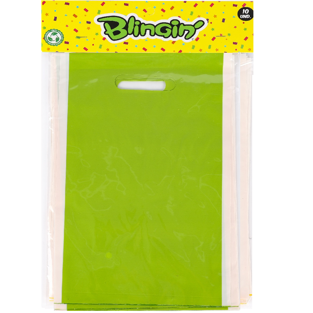 Bolsa Regalo Dulces 17 x 25 Cm x 10 Und Color Estandar